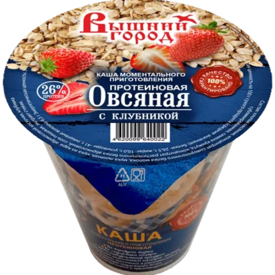 Каша моментального приготовления протеиновая овсяная с клубникой 50 г